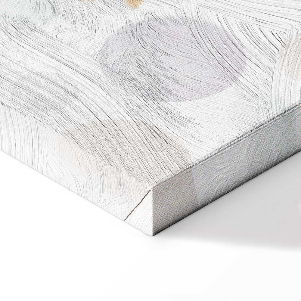 Pastel Space Bear Car Race Canvas Print