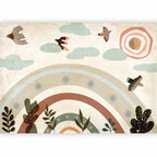 Wall Mural Rainbow and Birds for Children