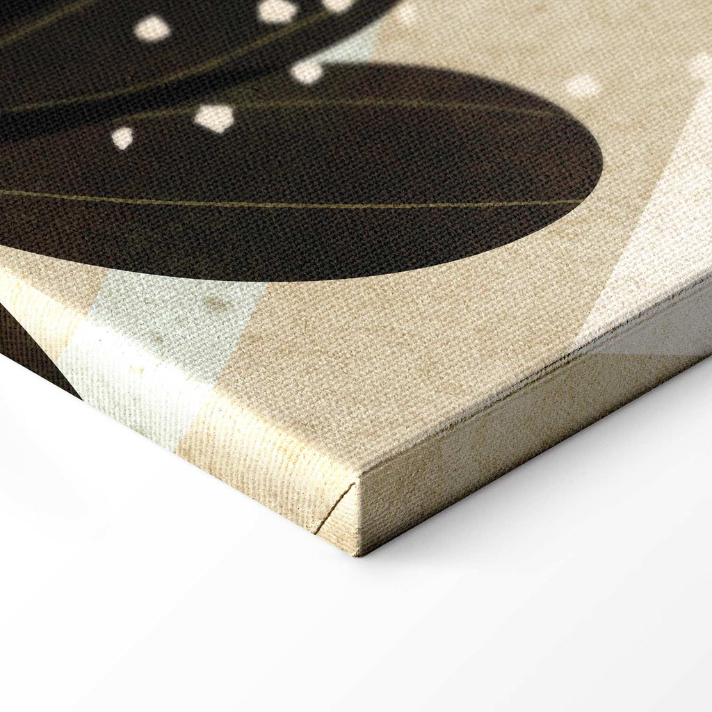 Rainbow Sun and Birds Kids Canvas Print