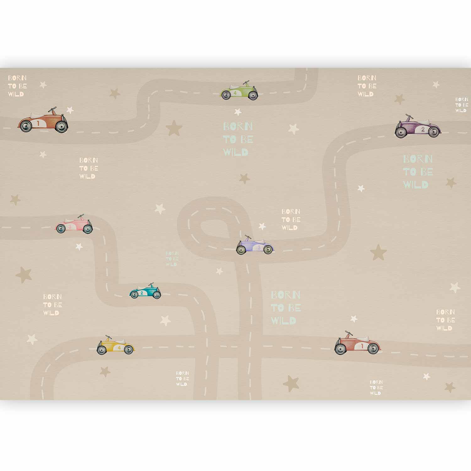 Wall Mural Racing Cars for Kids