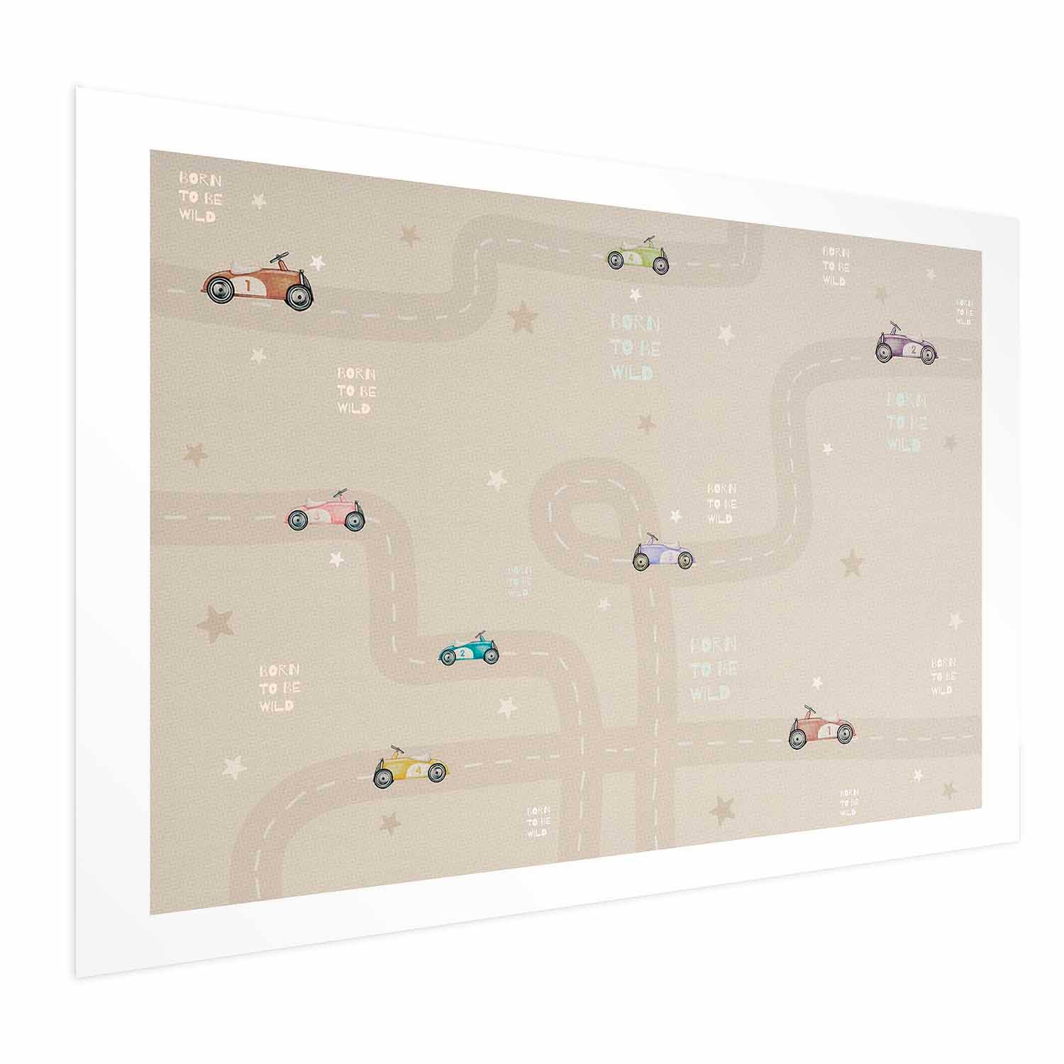 Racing Cars Kids Poster