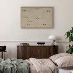 Canvas Print Race - Colorful Cars on Beige Background