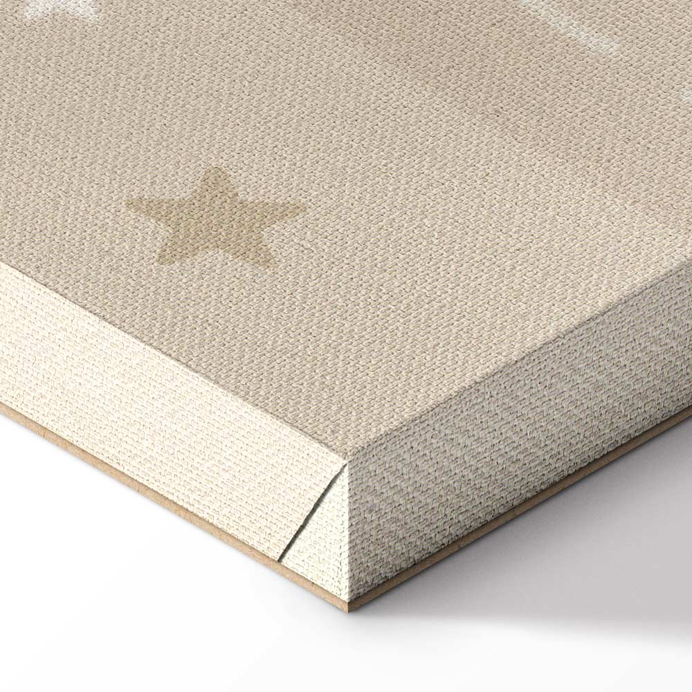 Colorful Race Cars on Beige Canvas Print