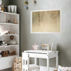 Beige Hummingbirds Nature Poster