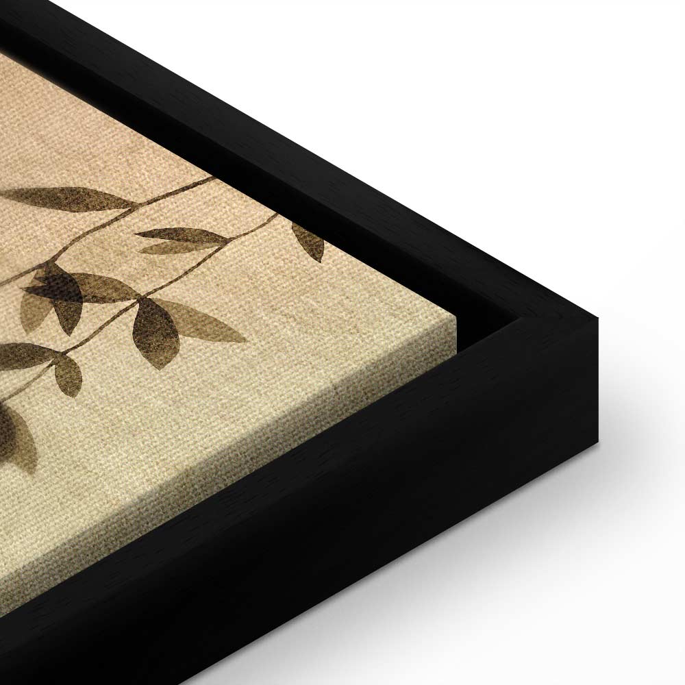 Canvas Print - Spring Orchard with Hummingbirds Beige Shades