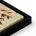 Canvas Print - Spring Orchard with Hummingbirds Beige Shades