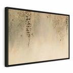 Canvas Print - Spring Orchard with Hummingbirds Beige Shades