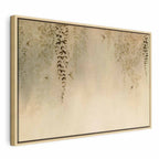 Canvas Print - Spring Orchard with Hummingbirds Beige Shades