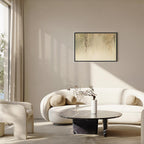 Canvas Print - Spring Orchard with Hummingbirds Beige Shades