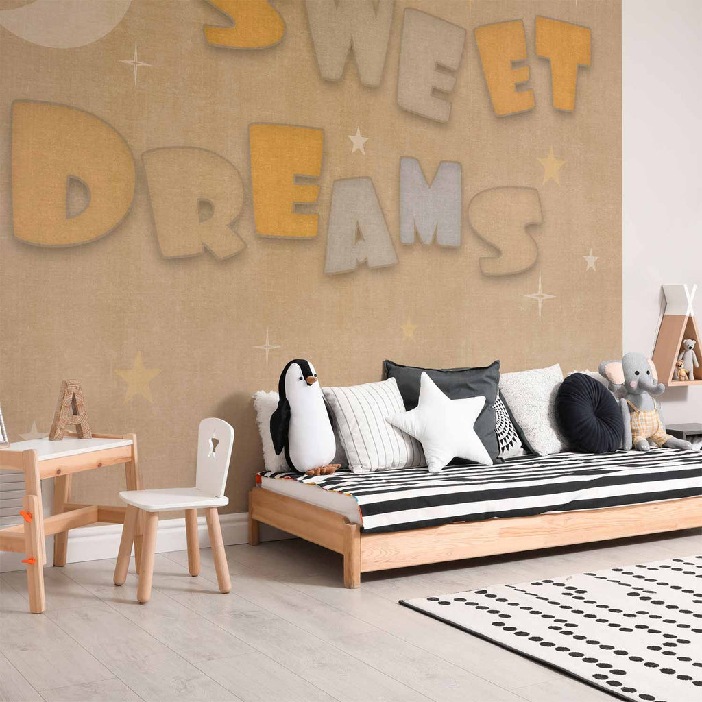 Moon Inscription Kids Wall Mural