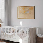 Good Night Wish Beige Kids Poster