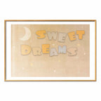 Good Night Wish Beige Kids Poster