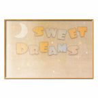 Good Night Wish Beige Kids Poster