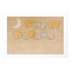 Good Night Wish Beige Kids Poster