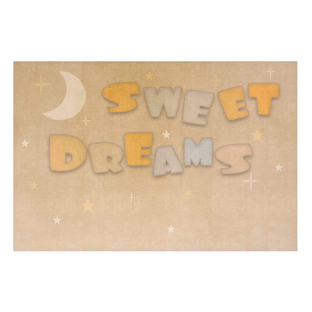 Good Night Wish Beige Kids Poster