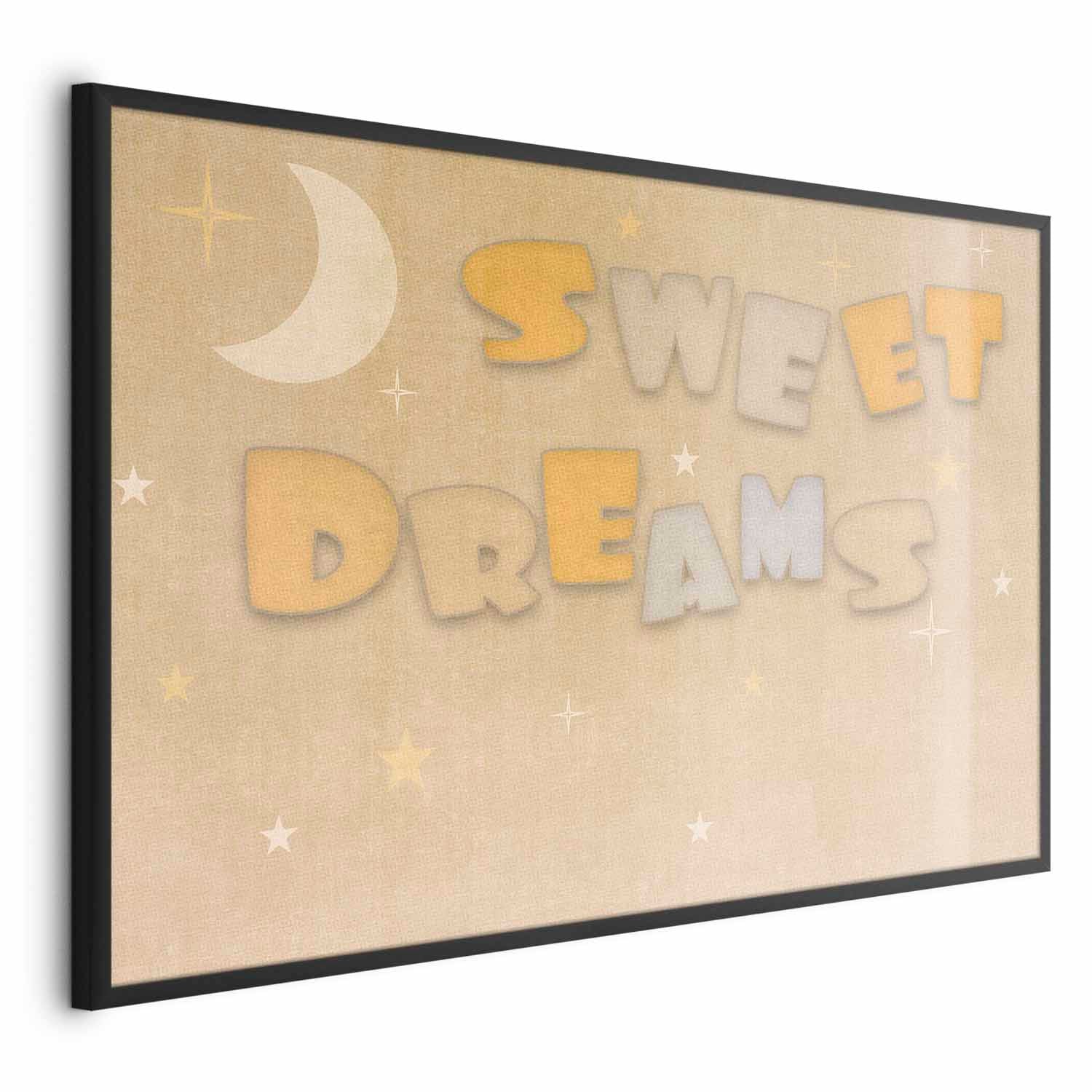 Good Night Wish Beige Kids Poster