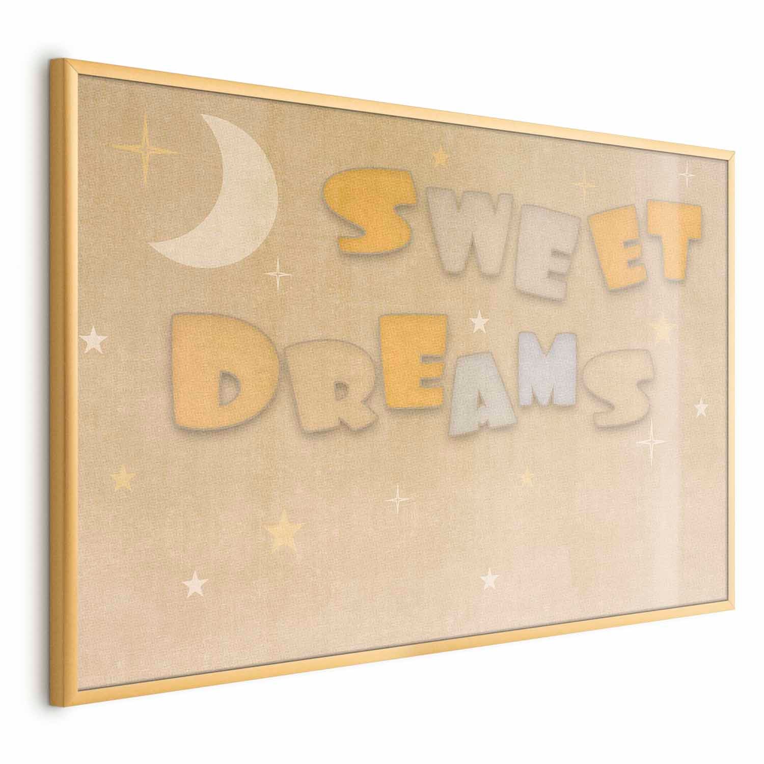 Good Night Wish Beige Kids Poster