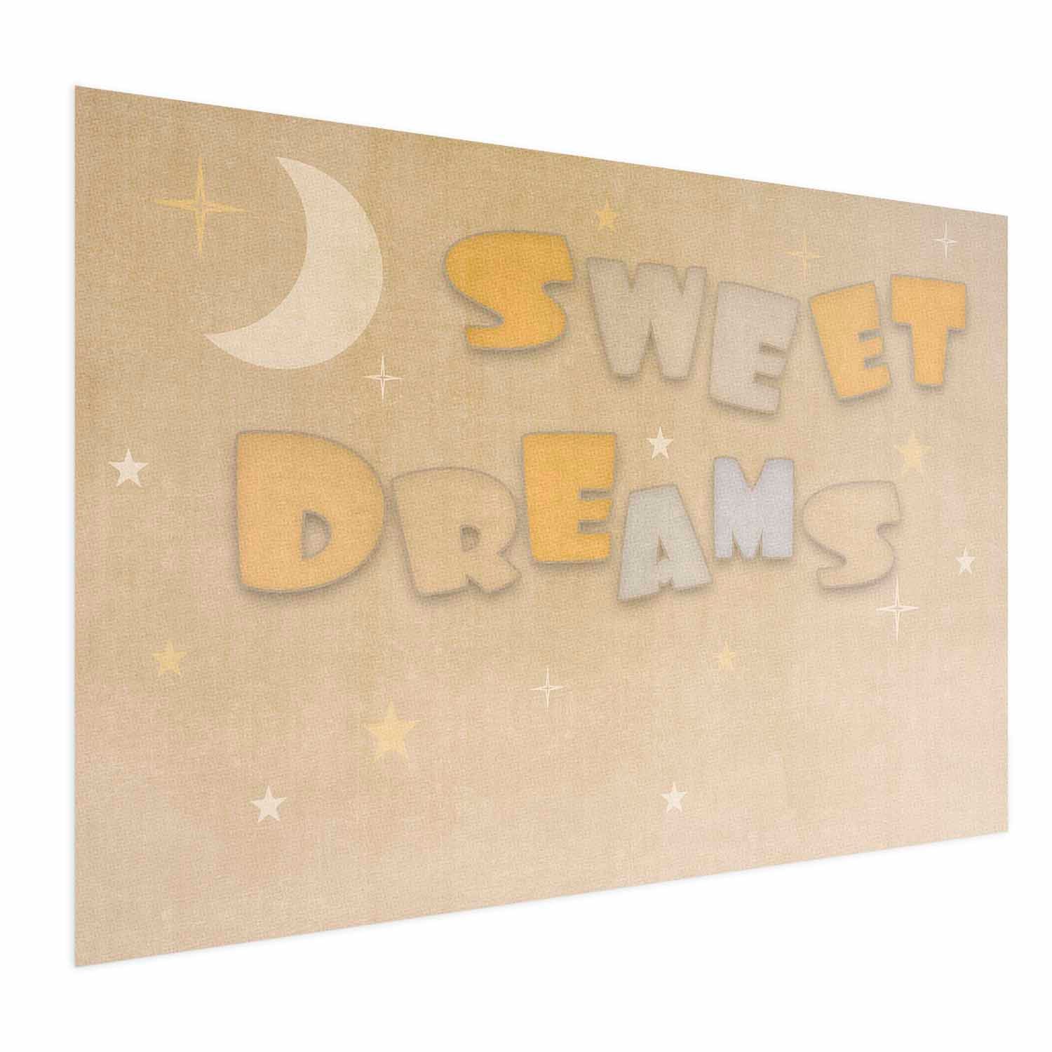 Good Night Wish Beige Kids Poster