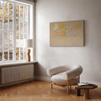 Canvas Print Sweet Dreams Pastel Moon and Stars