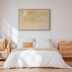 Canvas Print Sweet Dreams Pastel Moon and Stars