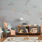 Hot Air Balloon Sky Adventure Wall Mural
