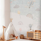 Hot Air Balloon Sky Adventure Wall Mural