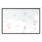 Cloud Adventure Beige Kids Poster