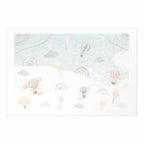 Cloud Adventure Beige Kids Poster
