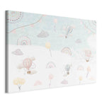 Canvas Print Sky with Balloons, Subdued Colors