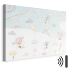 Subdued Hot Air Balloons Sky Canvas Print