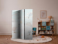 Pastel Hot Air Balloons Fantasy 3-Panel Room Divider