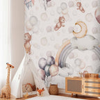 Bears in the Sky Kids Wall Mural
