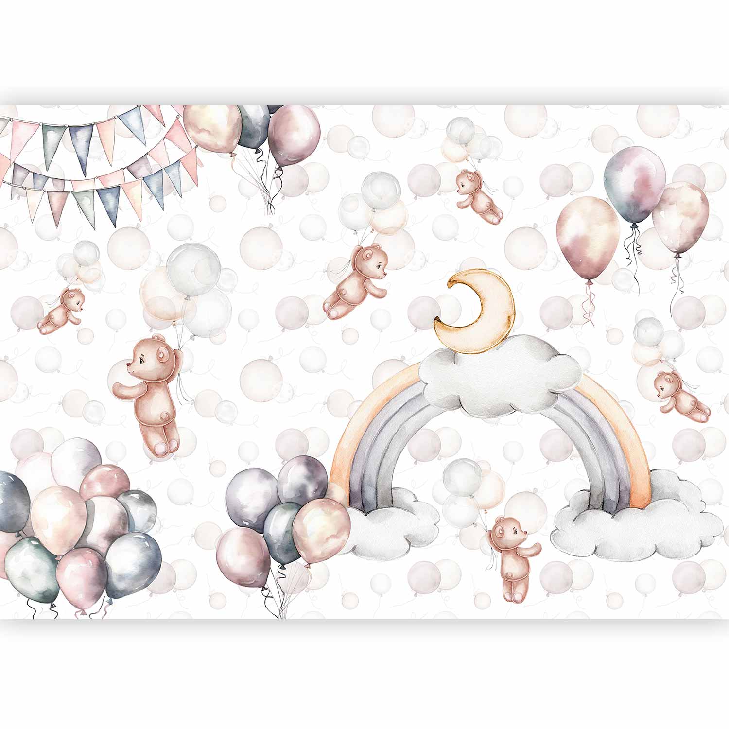 Wall Mural Bears in the Sky