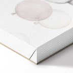 Flying Toy Bears Pastel Balloon Canvas Print