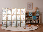 Pastel Japanese Room Divider with Plush Bears