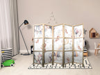 Pastel Japanese Room Divider with Plush Bears
