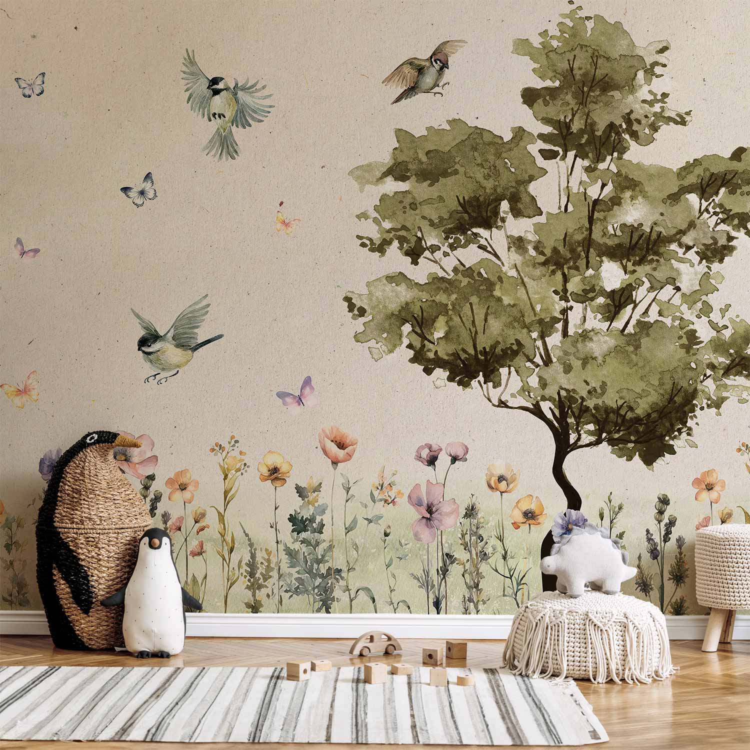 Wall Mural Spring Meadow for Children