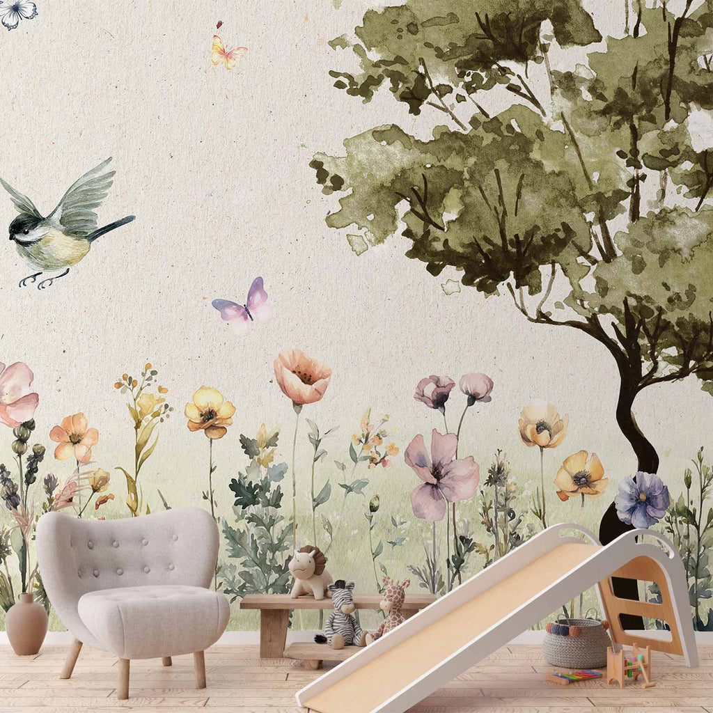 Wall Mural Spring Meadow for Children