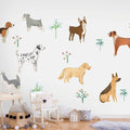 Subtle Dog Illustration Children Wall Mural