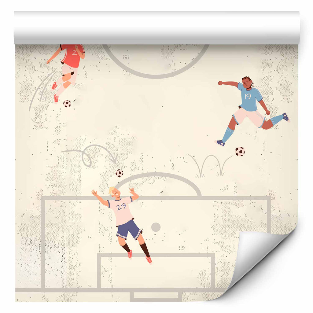 Wallpaper Soccer Game Illustration