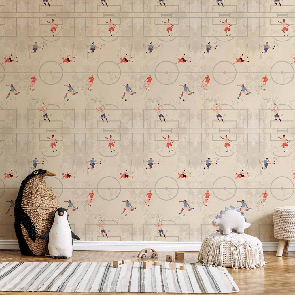 Wallpaper Soccer Game Illustration