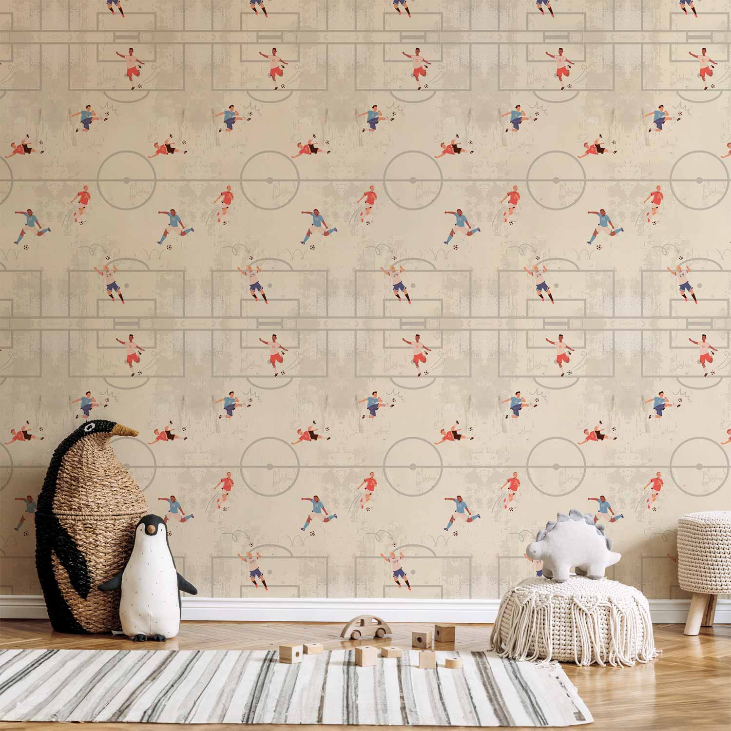 Wallpaper Soccer Game Illustration