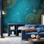 Oriental Wings Baroque Pattern Wall Mural