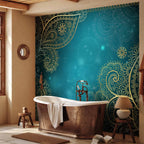 Oriental Wings Baroque Pattern Wall Mural