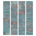 Turquoise Concrete Texture Modern Wallpaper