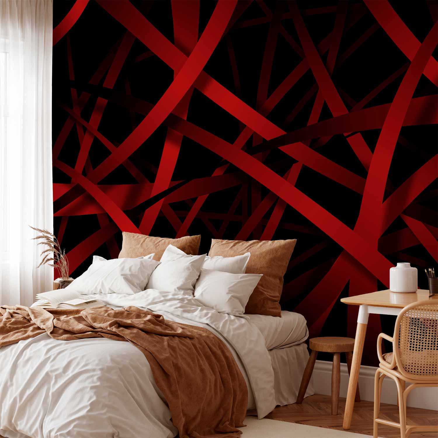 Abstract Dark Gradient Wall Mural