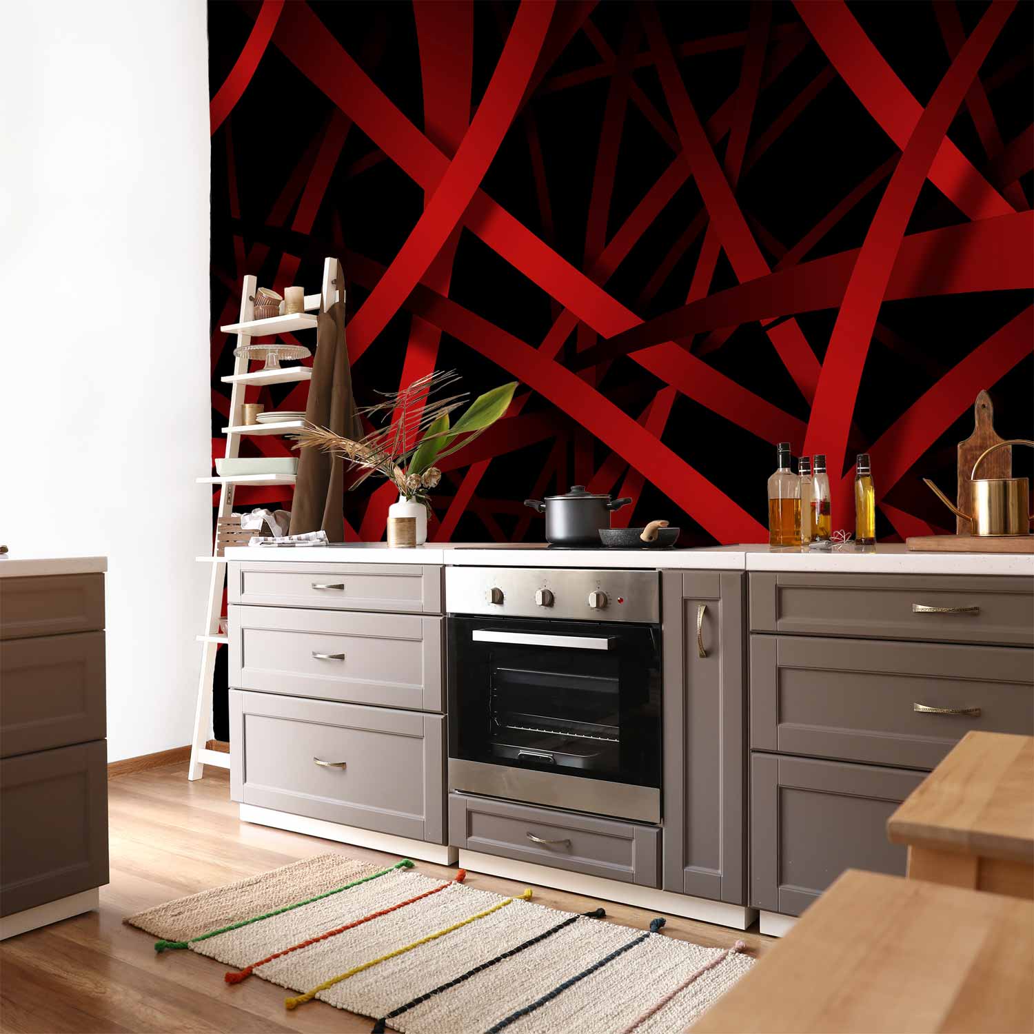 Abstract Dark Gradient Wall Mural