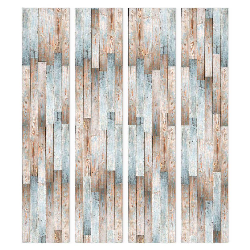 Weathered Wood Plank Old Floor Wallpaper