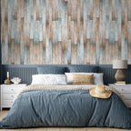 Weathered Wood Plank Old Floor Wallpaper