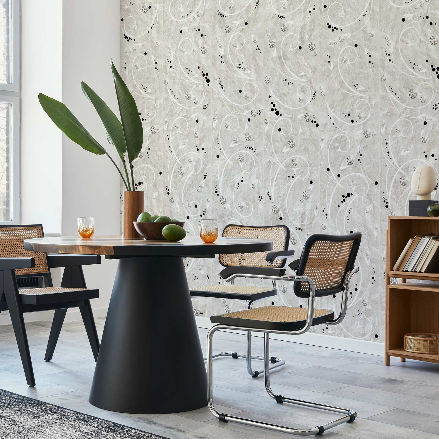 Abstract Diamond Pattern Modern Wallpaper